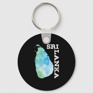 Sri Lanka Länderkarte - Sri Lanka-Geschenk Schlüsselanhänger