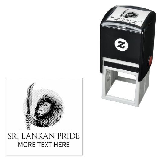 Sri Lanka Lion Permastempel (Beispiel)