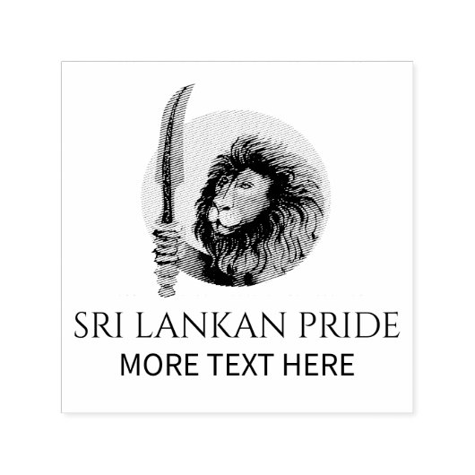 Sri Lanka Lion Permastempel (Design)