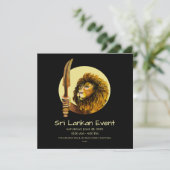 Sri Lanka Lion Save The Date (Stehend Vorderseite)