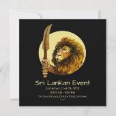 Sri Lanka Lion Save The Date (Vorderseite)