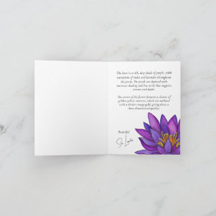 Sri Lanka Lotus Blume Malerei Einladung