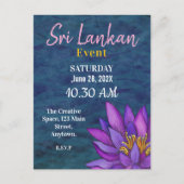 Sri Lanka Lotus Blume Malerei Postkarte (Vorderseite)