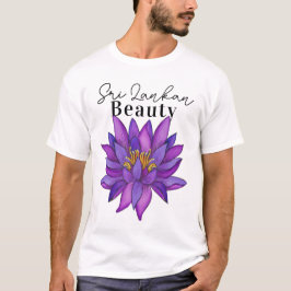 Sri Lanka Lotus Blume Malerei T-Shirt