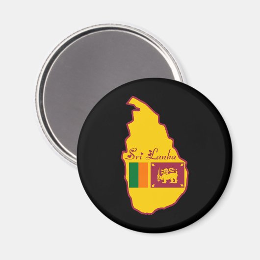Sri Lanka Magnet (Vorderseite/Rückseite)