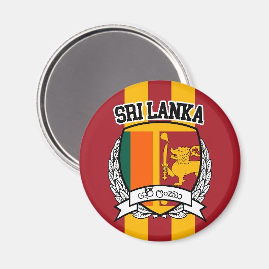 Sri Lanka Magnet (Vorderseite/Rückseite)