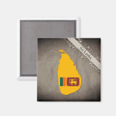 Sri Lanka Magnet (Vorderseite/Rückseite)