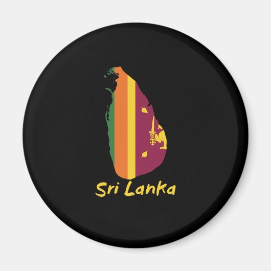 Sri Lanka Map Proud Sri Lankas Asien Geschenk Magnet (Vorne)