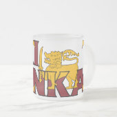 Sri Lanka mattierte Tasse (VorderseiteRechts)