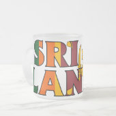 Sri Lanka mattierte Tasse (Vorderseite Links)