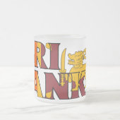 Sri Lanka mattierte Tasse (Mittel)