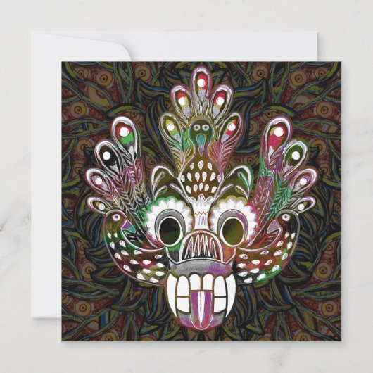 Sri Lanka Modernes kulturelles Design Save The Date (Rückseite)