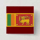 Sri Lanka Nationalflagge Löwensymbol Button (Vorderseite)