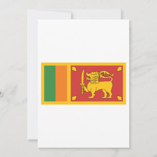 Sri Lanka Nationalflagge Löwensymbol Einladung