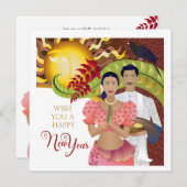 Sri Lanka Neujahrsfeier Save The Date (Vorne/Hinten)