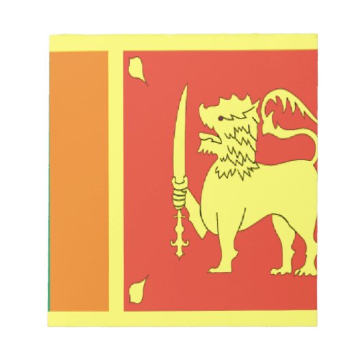 Sri lanka notizblock (Vorderseite)