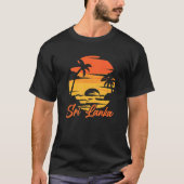 Sri Lanka Ocean Palm Tree Sommerurlaub Sri Lank T-Shirt (Vorderseite)