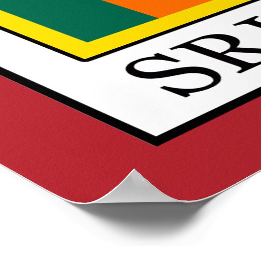 Sri Lanka Poster (Ecke)