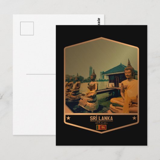 Sri Lanka Postkarte (Vorne/Hinten)