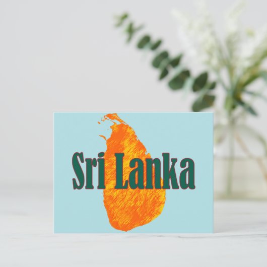 Sri Lanka Postkarte (Stehend Vorderseite)