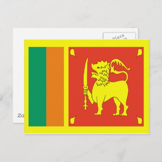 Sri lanka postkarte (Vorne/Hinten)