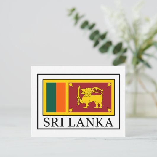 Sri Lanka Postkarte (Stehend Vorderseite)