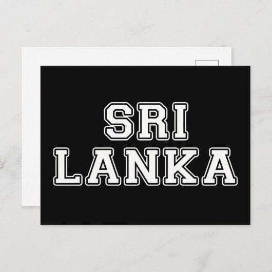 Sri Lanka Postkarte (Vorne/Hinten)