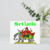 Sri Lanka Postkarte (Stehend Vorderseite)
