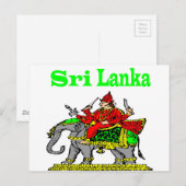 Sri Lanka Postkarte (Vorne/Hinten)