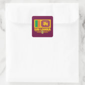Sri Lanka Pride Quadratischer Aufkleber (Tasche)