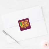 Sri Lanka Pride Quadratischer Aufkleber (Umschlag)