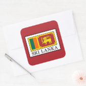 Sri Lanka Quadratischer Aufkleber (Umschlag)