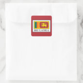 Sri Lanka Quadratischer Aufkleber (Tasche)