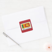 Sri Lanka Quadratischer Aufkleber (Umschlag)