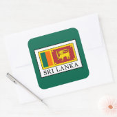 Sri Lanka Quadratischer Aufkleber (Umschlag)