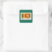 Sri Lanka Quadratischer Aufkleber (Tasche)
