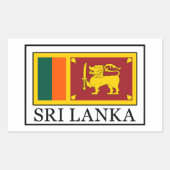Sri Lanka Rechteckiger Aufkleber (Vorderseite)