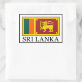 Sri Lanka Rechteckiger Aufkleber (Tasche)
