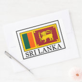 Sri Lanka Rechteckiger Aufkleber (Umschlag)