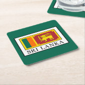 Sri Lanka Rechteckiger Pappuntersetzer (angewinkelt)