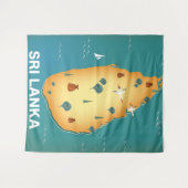Sri Lanka Reiseplakat-Flyer Wandteppich (Vorderseite (Horizontal))