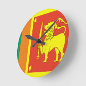 Sri-Lanka Runde Wanduhr (Winkel)