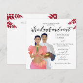 Sri Lanka Save The Date (Vorne/Hinten)