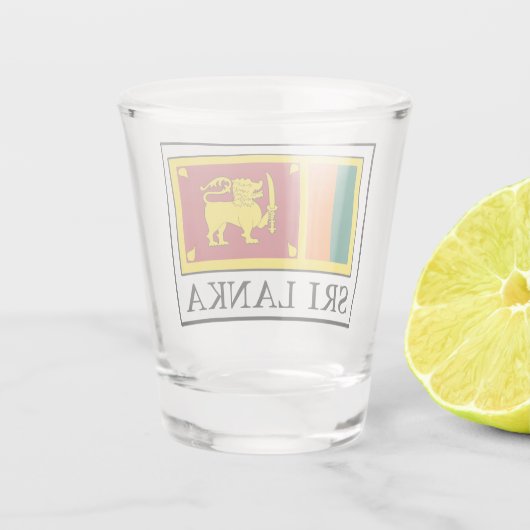 Sri Lanka Schnapsglas (Rückseite)