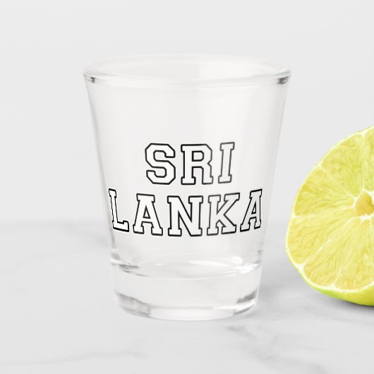 Sri Lanka Schnapsglas (Vorderseite)