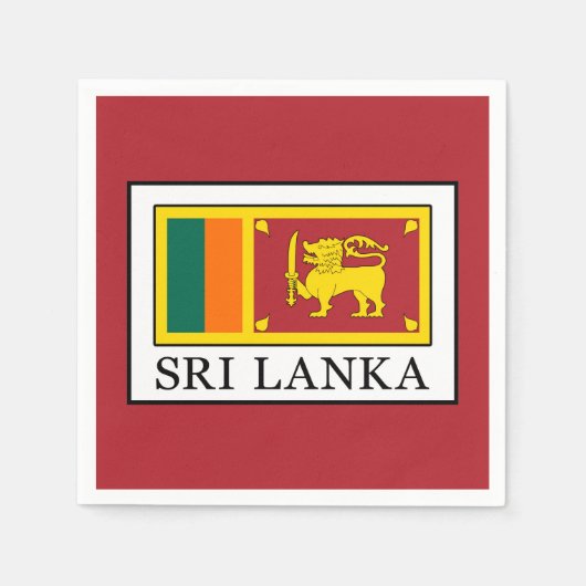 Sri Lanka Serviette (Vorderseite)
