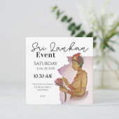 Sri Lanka Sigiri Bilder Save The Date (Stehend Vorderseite)