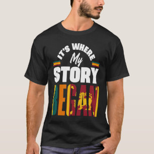 Sri Lanka Sri Lanka Flaggen an der Stelle, an der T-Shirt