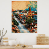 Sri Lanka Streetscape Poster (Küche)