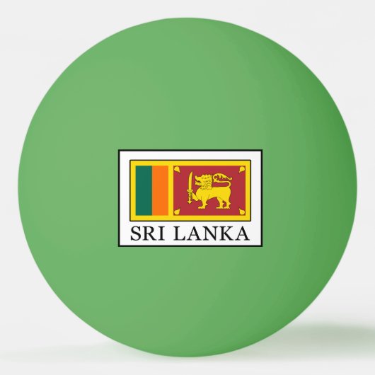 Sri Lanka Tischtennisball (Vorderseite)